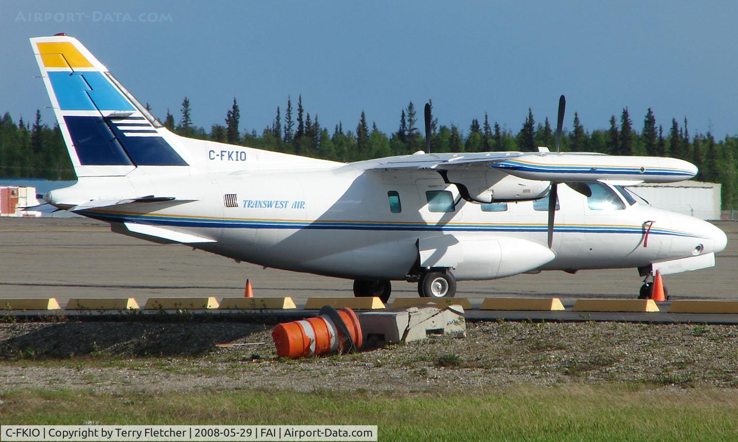 C-FKIO, Mitsubishi MU-2B-36A C/N 725SA, Transwest Air Mu2 at Fairbanks int