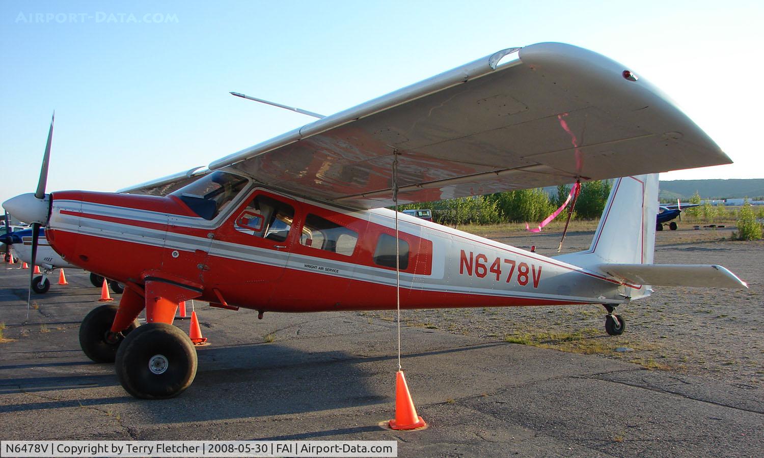 N6478V, 1970 Helio H-295-1400 Super Courier C/N 1431, Helio H-295 of Wright Air services on Fairbanks East ramp