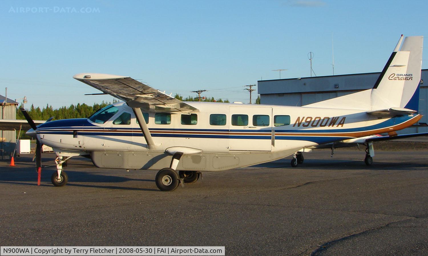 N900WA, 1998 Cessna 208B C/N 208B0659, Wright Air Services Cessna Caravan on Fairbanks East Ramp