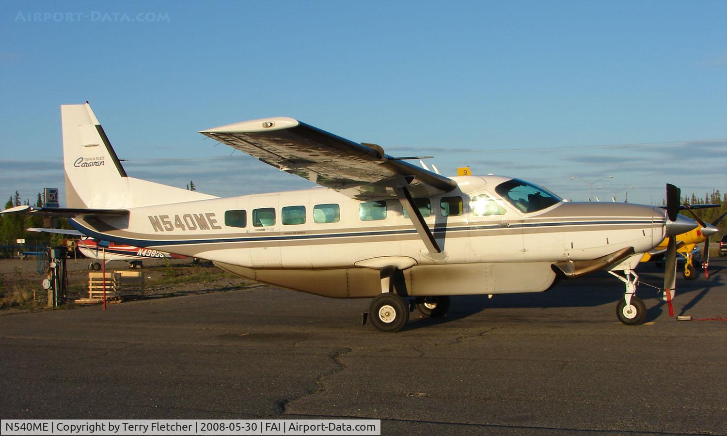 N540ME, 1996 Cessna 208B Grand Caravan C/N 208B-0540, Wright Air Services Cessna Caravan on Fairbanks East Ramp