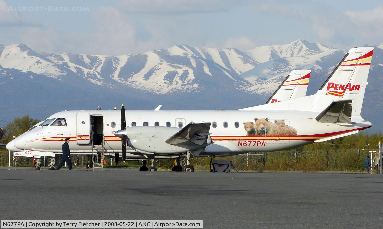 N677PA, 1992 Saab 340B C/N 340B-328, Penair Saab at Anchorage