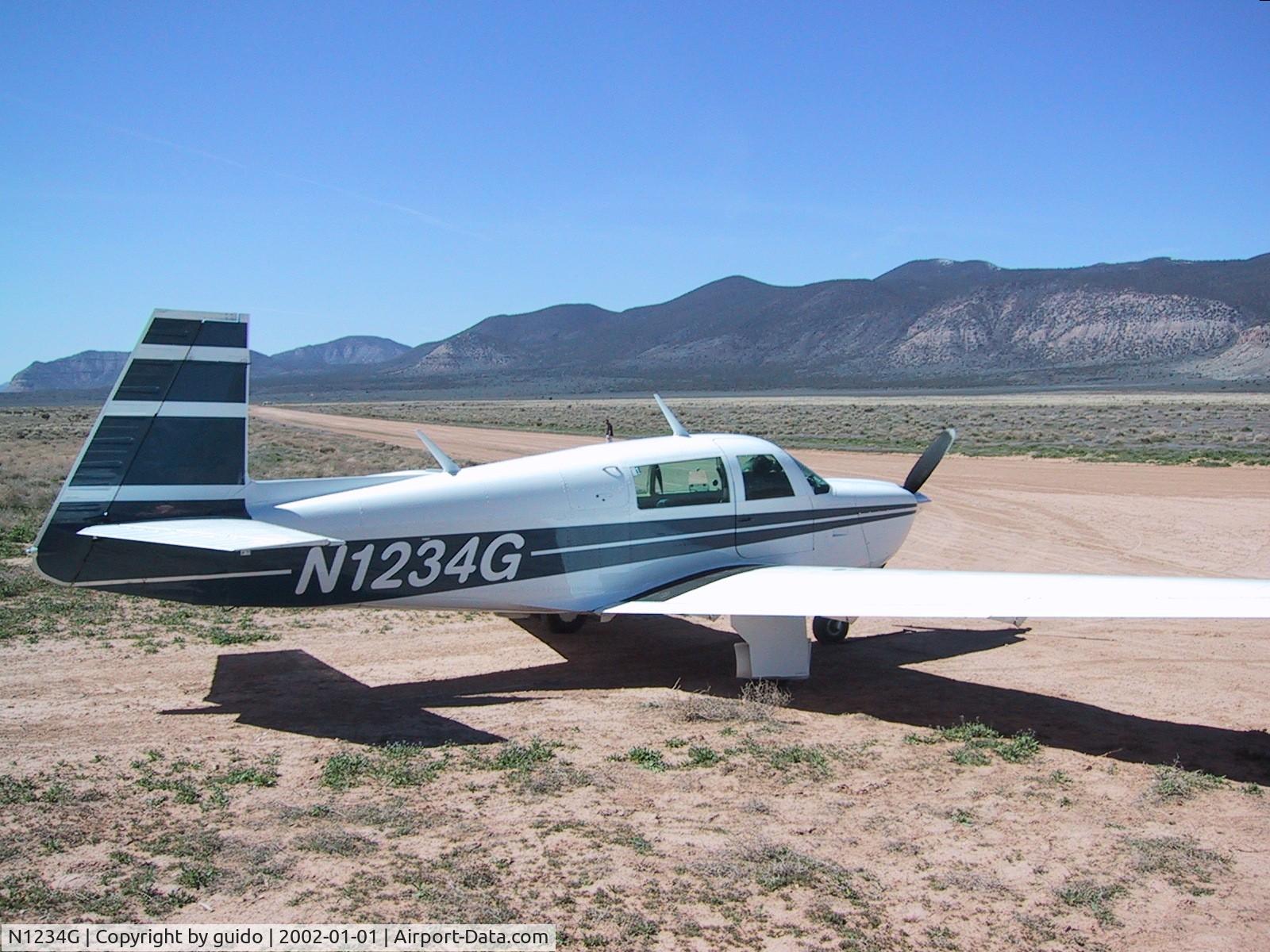 N1234G, 1987 Mooney M20J 201 C/N 24-1614, here north grandcanyon, az. used to be dutch registered ph-dag