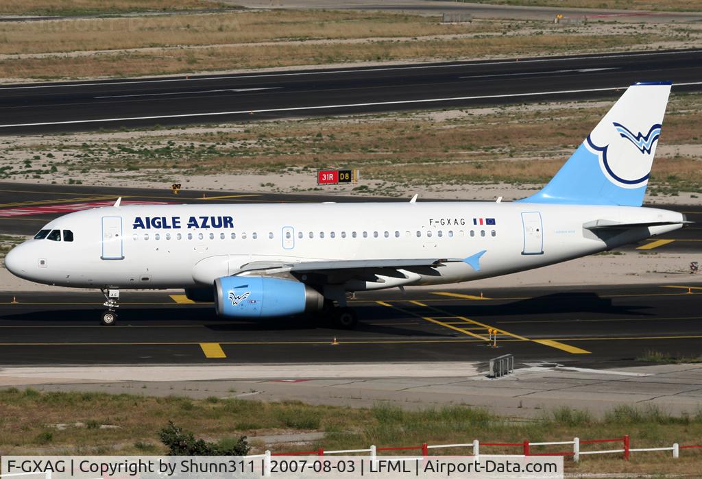 F-GXAG, 2004 Airbus A319-132 C/N 2296, Lining up holding point rwy 32R for departure...