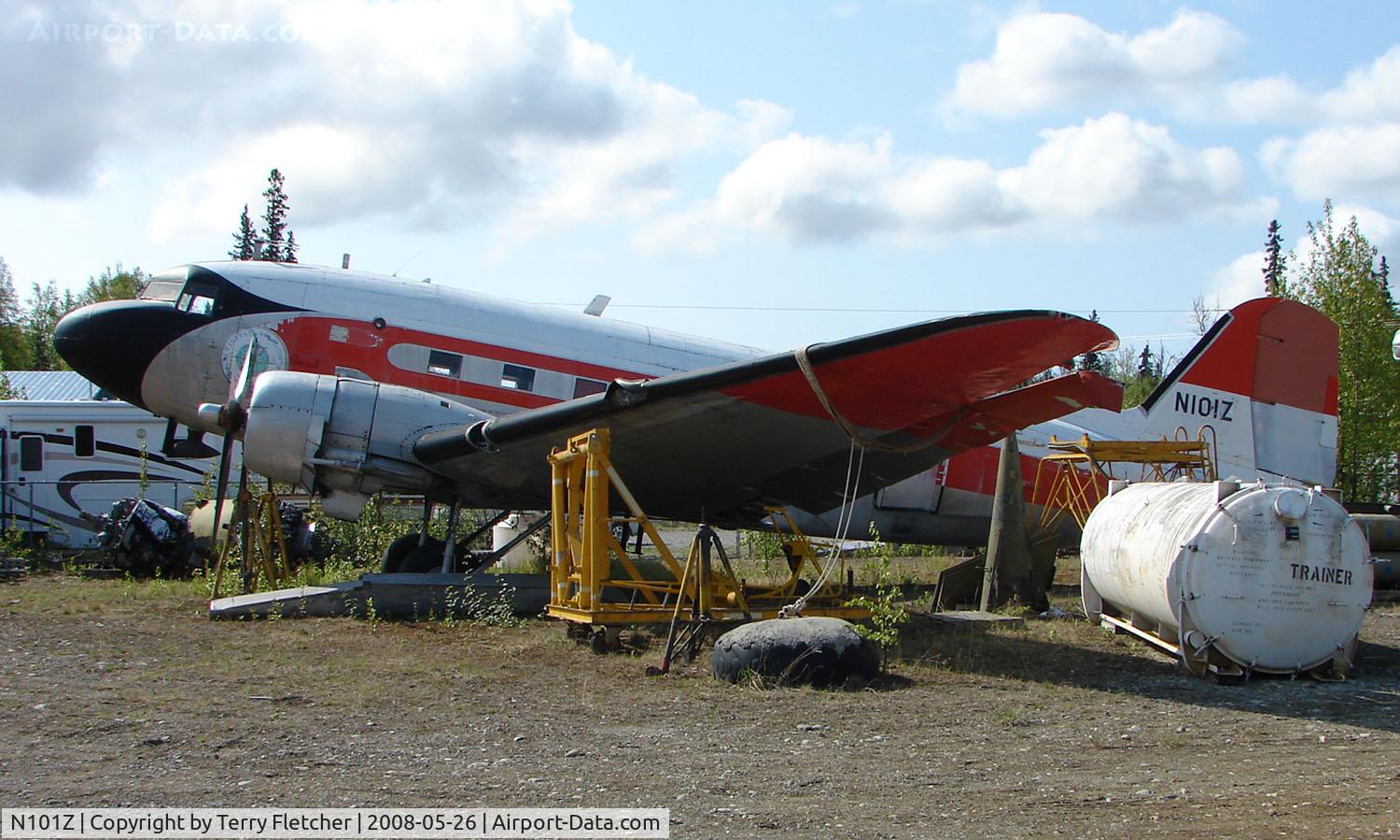 N101Z, 1942 Douglas DC3C 1830-94 C/N 4574, This Douglas DC3 previously operated as 41-18482 and then as N99 with the FAA - it now sits at the Wasilla Transport Museum in Alaska