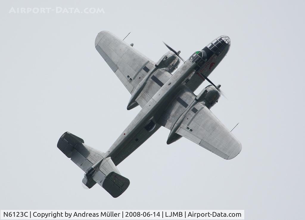N6123C, 1945 North American B-25J-30-NC Mitchell Mitchell C/N 108-47647, Stunning display.