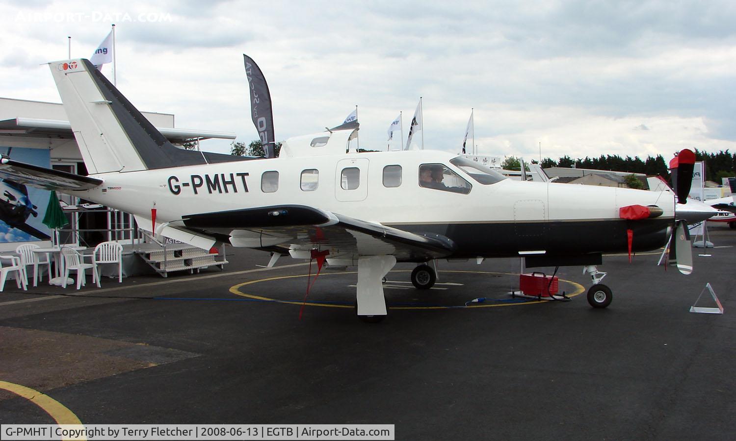 G-PMHT, 2008 Socata TBM-700N C/N 440, TBM 850 Aircraft on static display at AeroExpo 2008 at Wycombe Air Park , Booker , United Kingdom