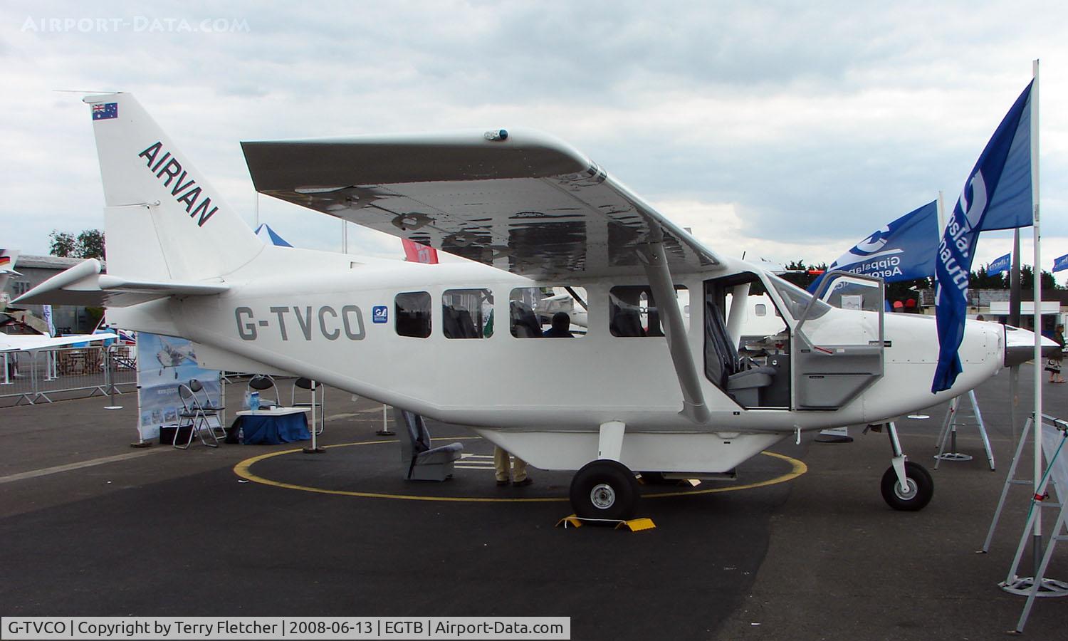 G-TVCO, 2006 Gippsland GA-8 Airvan C/N GA8-06-101, Aircraft on static display at AeroExpo 2008 at Wycombe Air Park , Booker , United Kingdom