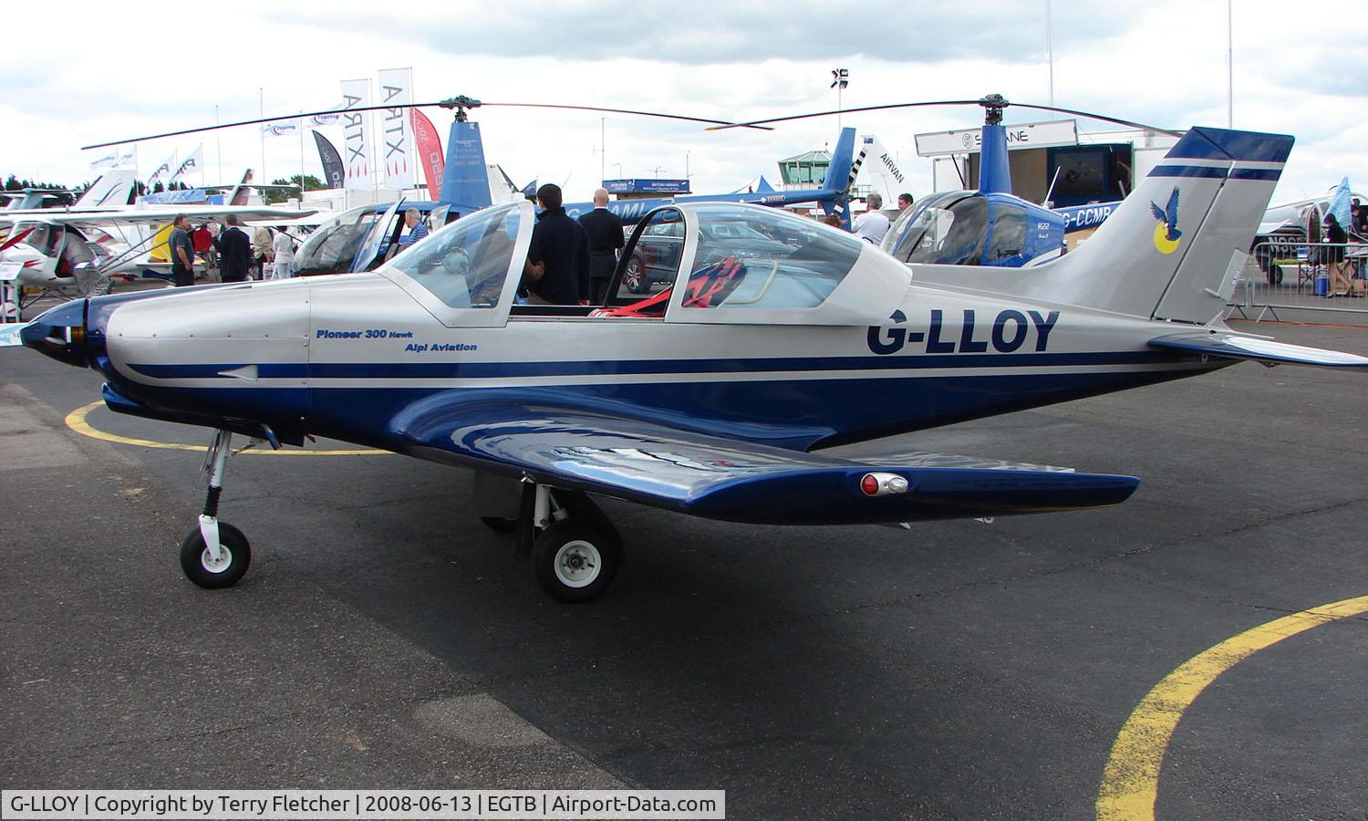 G-LLOY, 2006 Alpi Aviation Pioneer 300 Hawk C/N PFA 330A-14568, Aircraft on static display at AeroExpo 2008 at Wycombe Air Park , Booker , United Kingdom