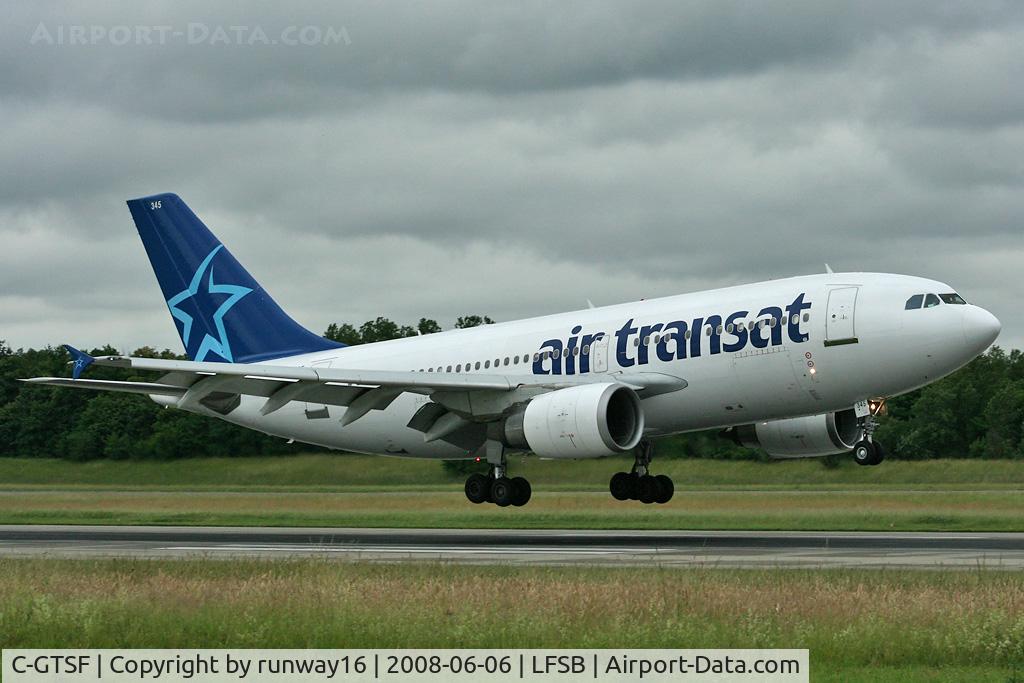 C-GTSF, 1988 Airbus A310-304 C/N 472, air transat landing incoming from YUL