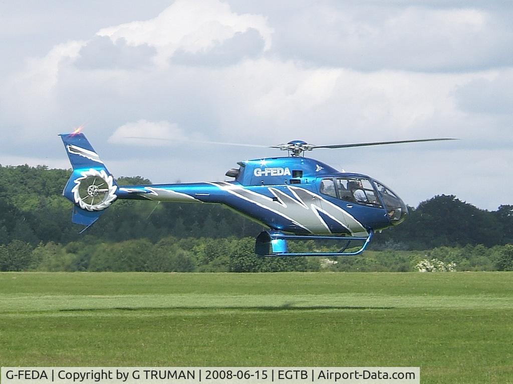 G-FEDA, 2000 Eurocopter EC-120B Colibri C/N 1129, Arriving at AeroExpo 2008