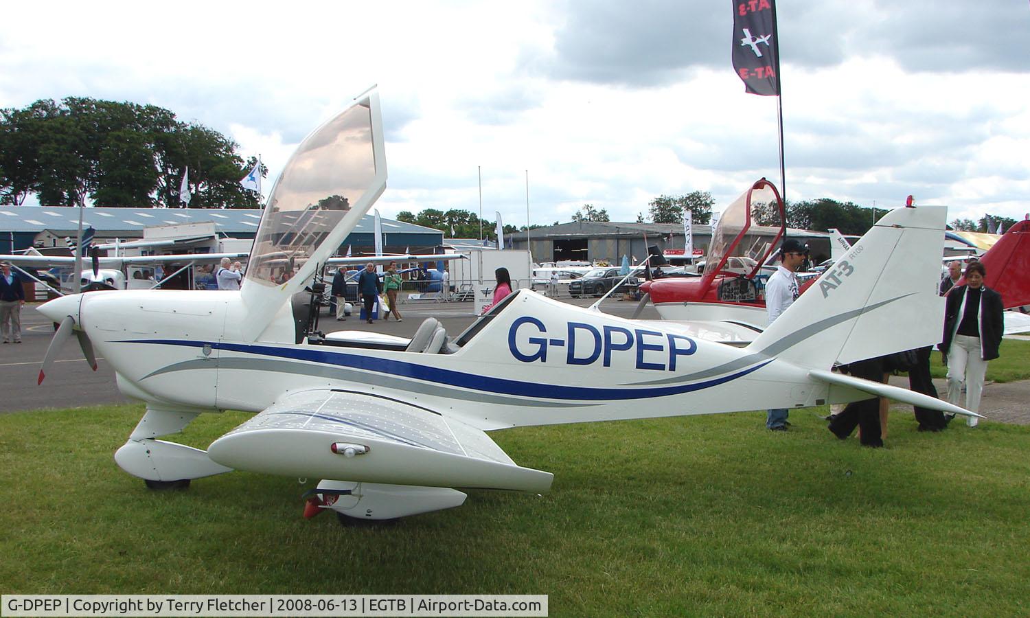 G-DPEP, 2007 Aero AT-3 R100 C/N AT3-027, Aircraft on static display at AeroExpo 2008 at Wycombe Air Park , Booker , United Kingdom