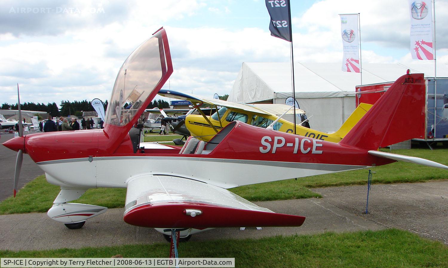 SP-ICE, 2007 Aero AT-3 R100 C/N AT3-025, Aircraft on static display at AeroExpo 2008 at Wycombe Air Park , Booker , United Kingdom