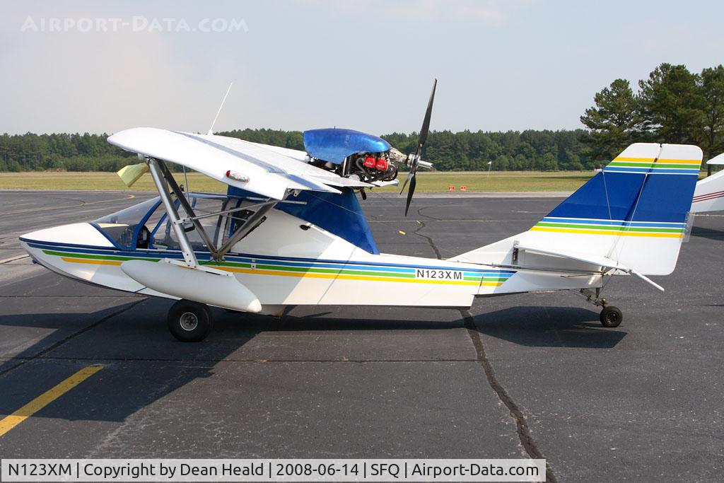 N123XM, 2003 Progressive Aerodyne Searey C/N IMK236, 2003 Progressive Aerodyne Sea Rey N123XM on display at the 2008 Virginia Regional Festival of Flight. This particular plane was kit built by a private individual and looks great.