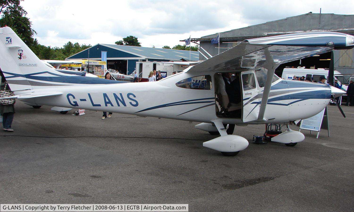 G-LANS, 2007 Cessna 182T Skylane C/N 18281910, Aircraft on static display at AeroExpo 2008 at Wycombe Air Park , Booker , United Kingdom