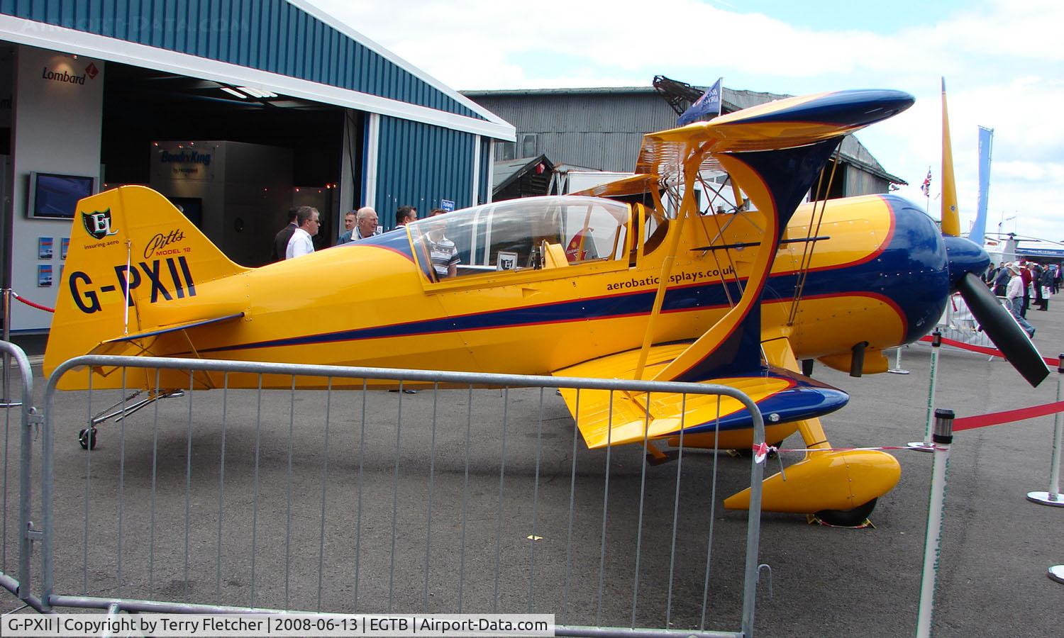 G-PXII, 2006 Pitts Model 12 C/N 170, Aircraft on static display at AeroExpo 2008 at Wycombe Air Park , Booker , United Kingdom