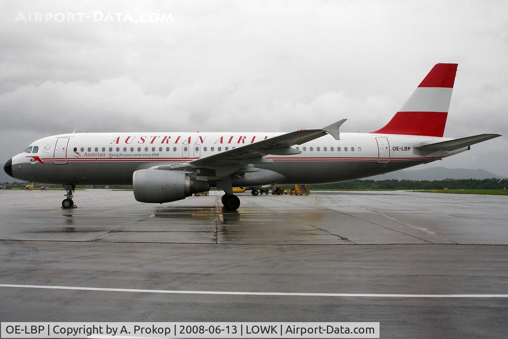 OE-LBP, 1998 Airbus A320-214 C/N 797, Scheduled flight to Vienna on this rainy afternoon
