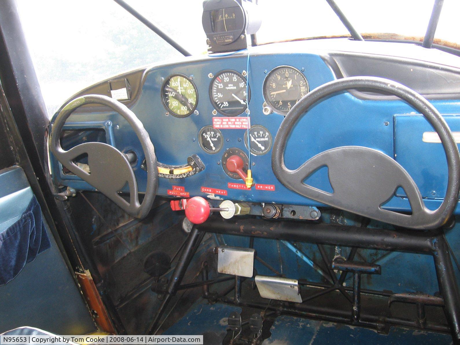 N95653, 1946 Taylorcraft BC12-D C/N 7953, T-Craft cockpit