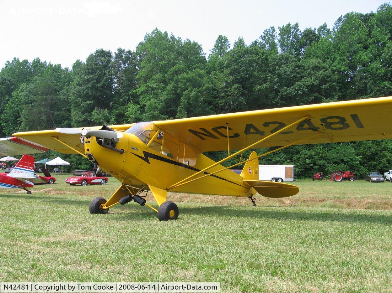 N42481, 1945 Piper J3C-65 Cub Cub C/N 14750, J-3 Cub - Steele Field NC