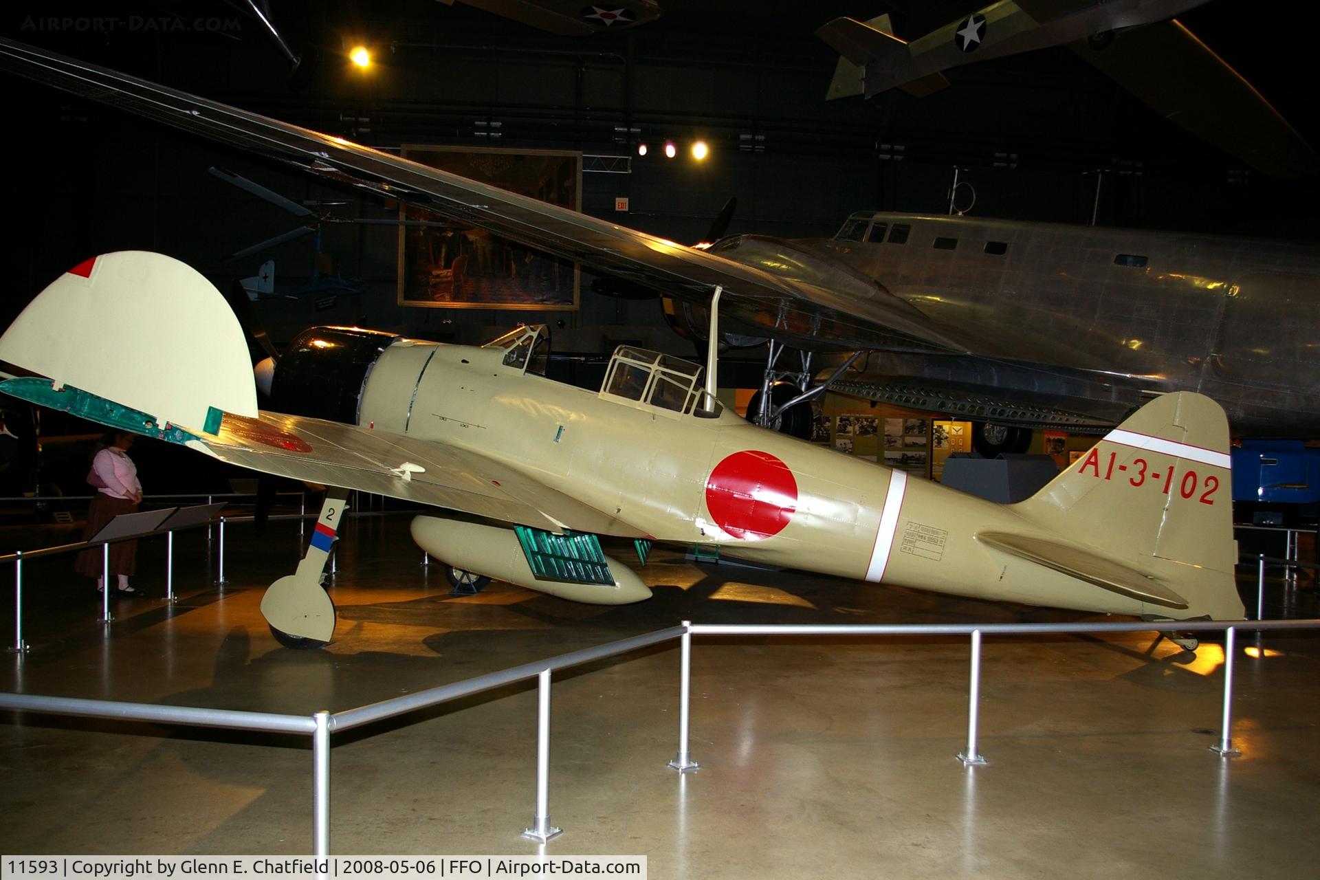 11593, Mitsubishi A6M2 Zero C/N 51553, Displayed at the National Museum of the U.S. Air Force
