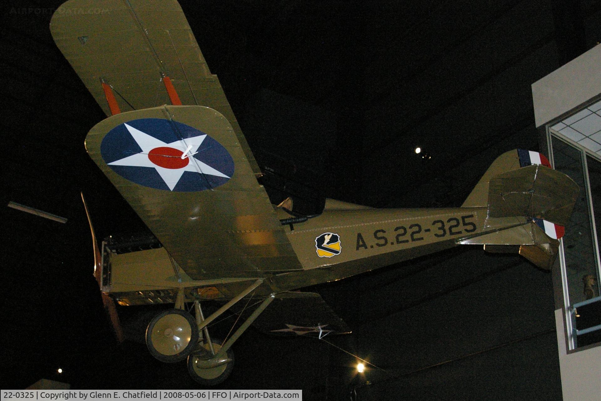 22-0325, 1922 Royal Aircraft Factory SE-5E Replica C/N Not found 22-0325, Displayed at the National Museum of the U.S. Air Force