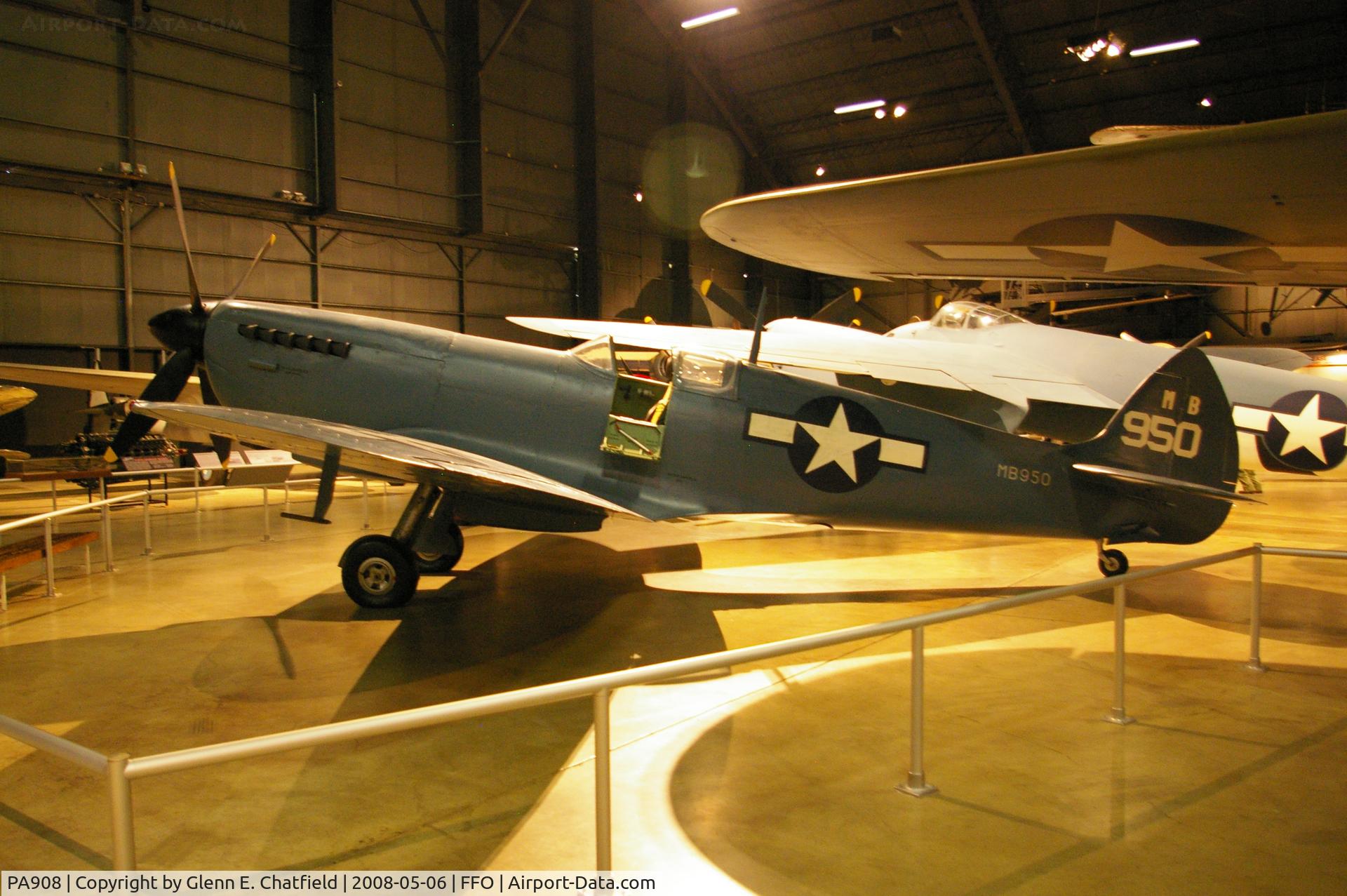 PA908, Supermarine 365 Spitfire PR.XI C/N 6S/417723, Displayed at the National Museum of the U.S. Air Force