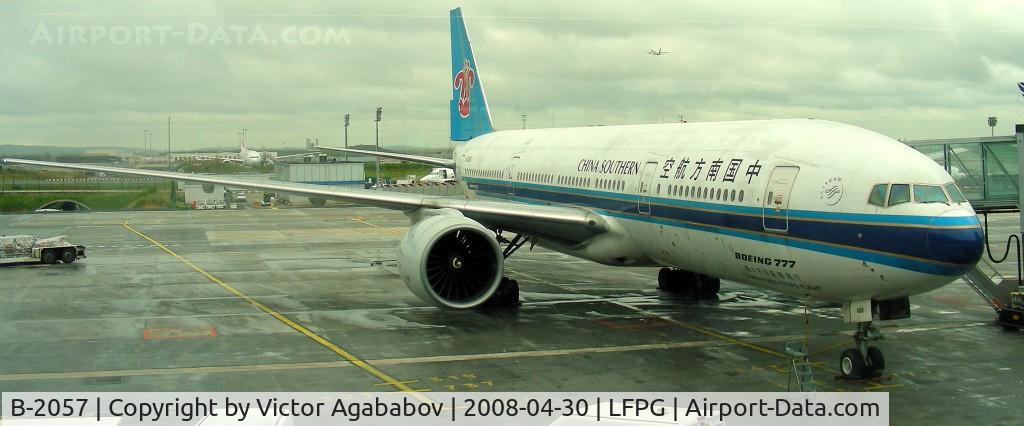 B-2057, 1998 Boeing 777-21B/ER C/N 27604, Parked At charles de gaulle airport