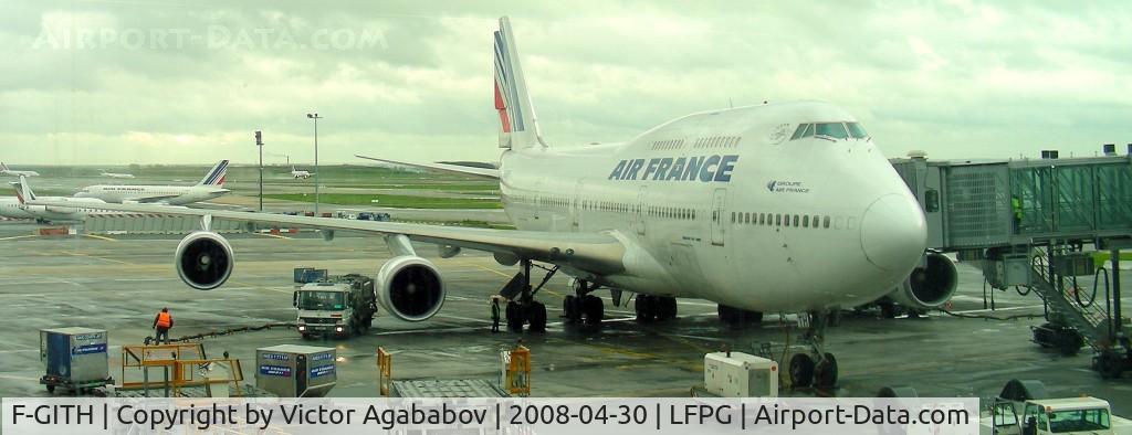 F-GITH, 2003 Boeing 747-428 C/N 32868, Parked At charles de gaulle airport