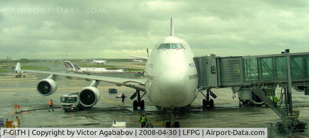 F-GITH, 2003 Boeing 747-428 C/N 32868, Parked At charles de gaulle airport
