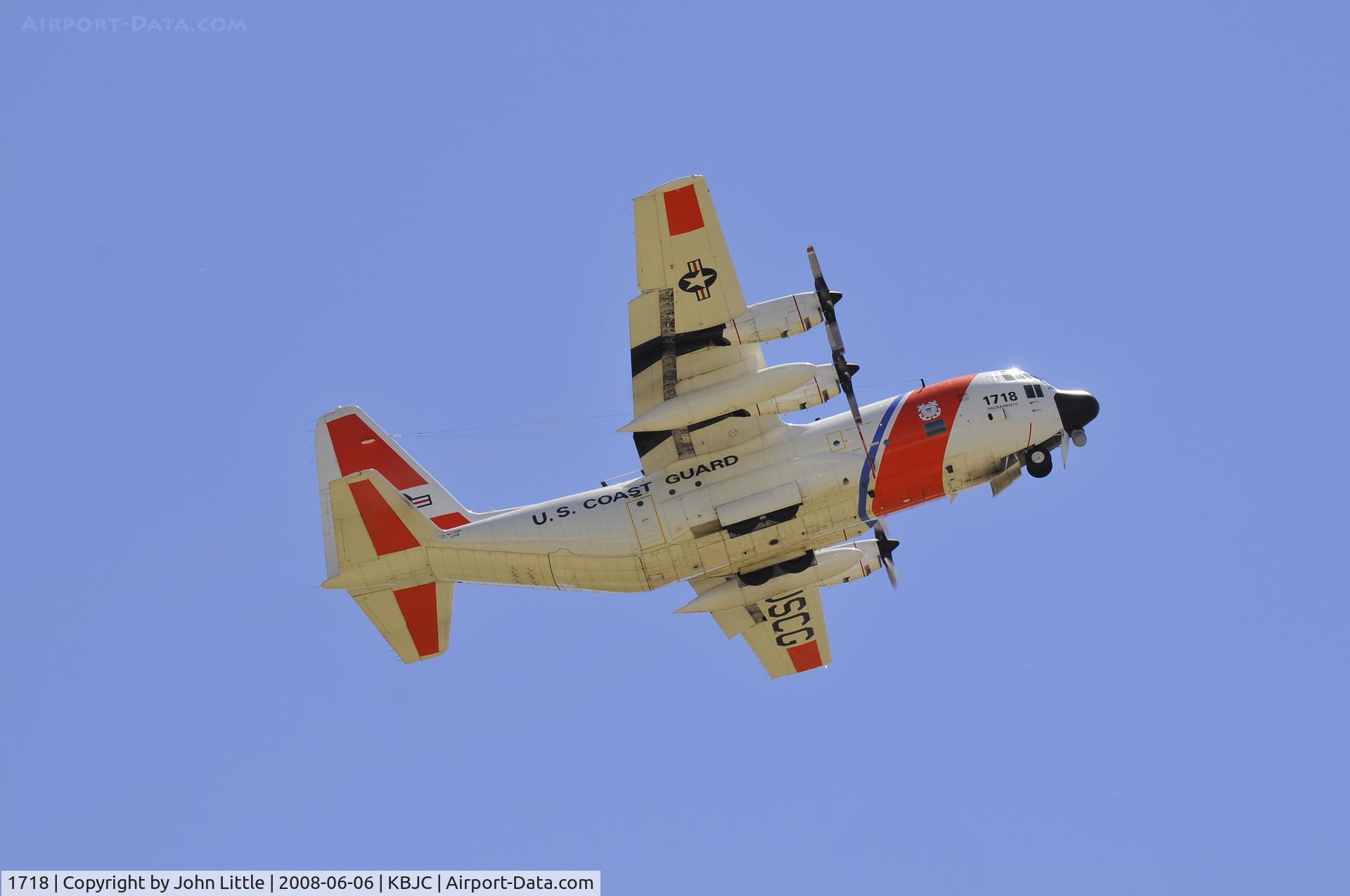 1718, 1986 Lockheed C-130H Hercules C/N 382-5106, Coast Guard C-130 off the ground, and the sky is yours