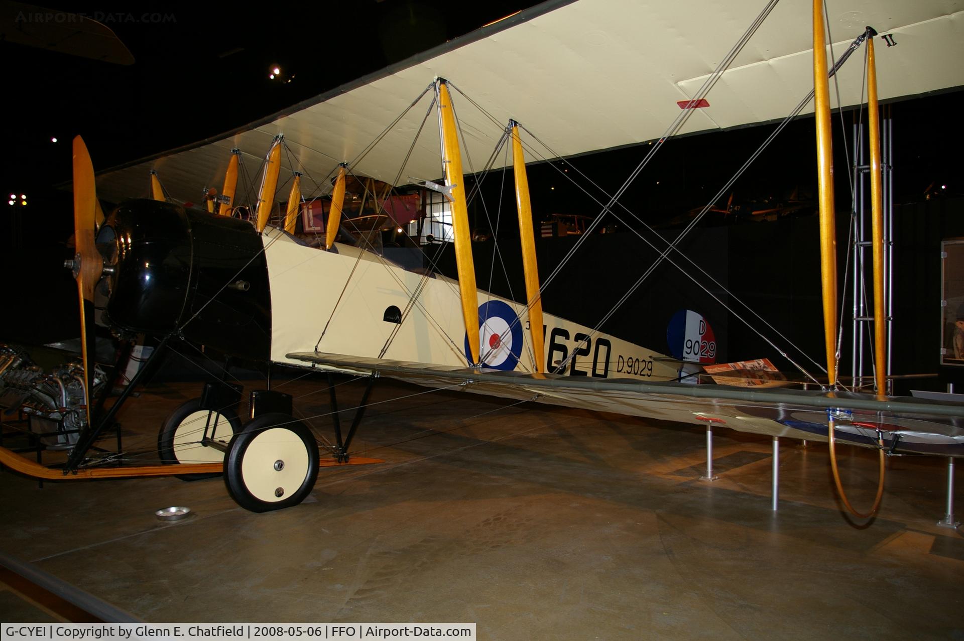 D9029, 1967 Avro 504K Replica C/N Not found G-CYEI, AVRO 504K replica at the National Museum of the U.S. Air Force
