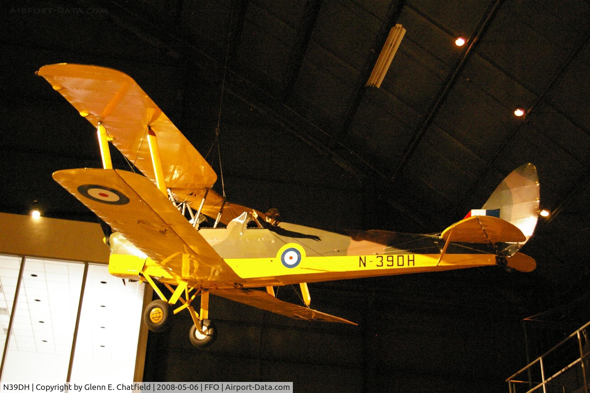 N39DH, 1942 De Havilland DH-82A Tiger Moth II C/N 85674, Hanging at the National Museum of the U.S. Air Force