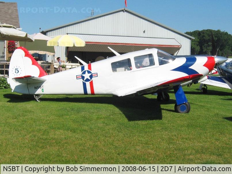 N5BT, 1946 Globe GC-1B Swift C/N 2081, Beach City Father's Day fly-in.