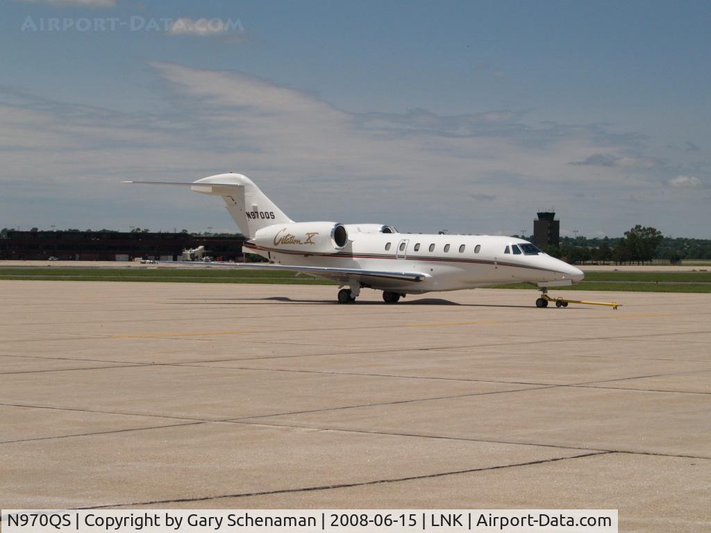 N970QS, 1998 Cessna 750 Citation X C/N 750-0070, On Tarmac