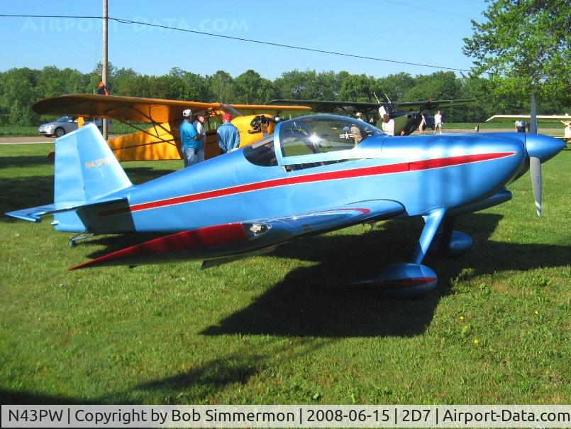 N43PW, 2002 Vans RV-6 C/N 23510, Beach City Father's Day fly-in.