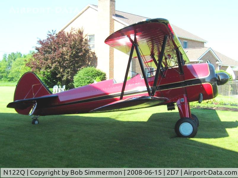 N122Q, 1942 Boeing A75 C/N 75-6539, Beach City Father's Day fly-in.