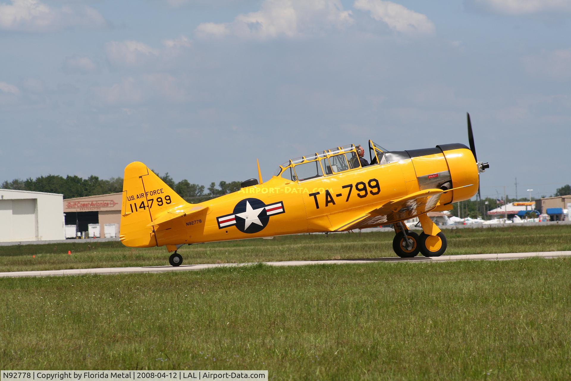 N92778, North American AT-6G Texan C/N 182-486 (51-14799), AT-6