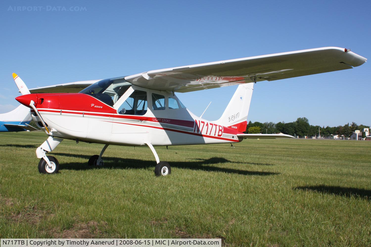 N717TB, 2007 Tecnam P-2004 Bravo C/N 095, Crystal Airport Open House 2008 visitor
