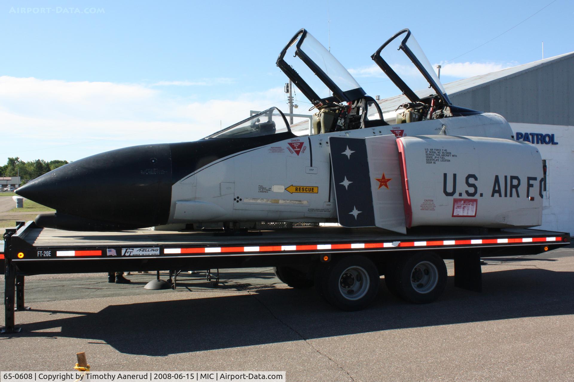 65-0608, 1965 McDonnell F-4D-26-MC Phantom II C/N 1545, Crystal Airport Open House 2008 CAP display