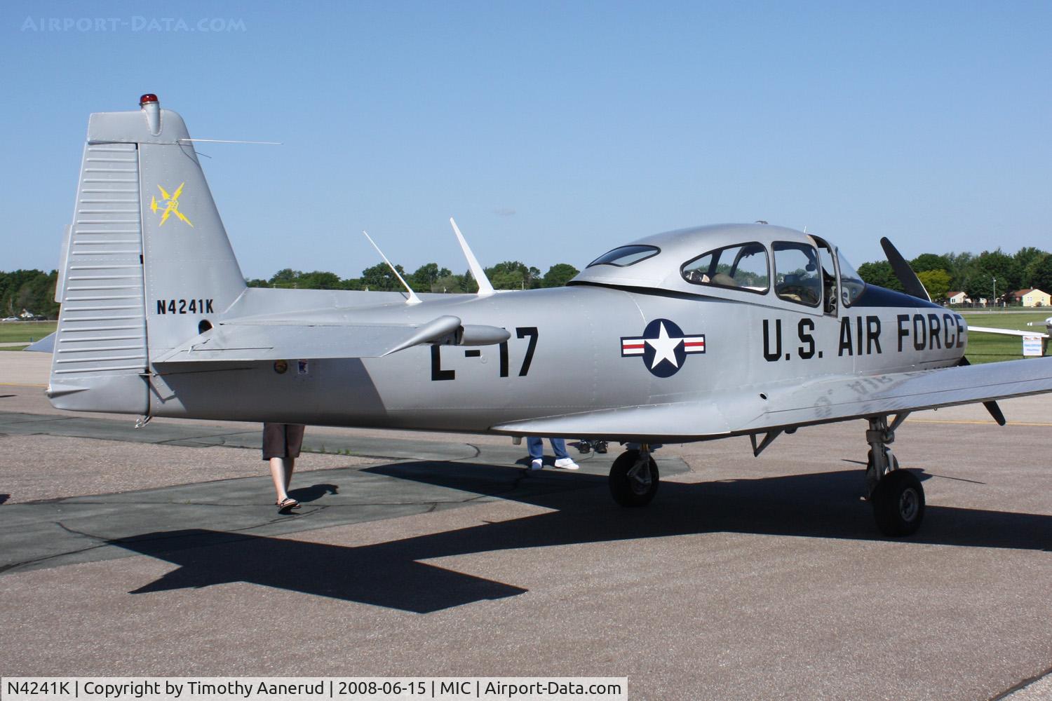 N4241K, 1948 Ryan Navion A C/N NAV-4-1241, Crystal Airport Open House 2008 visitor