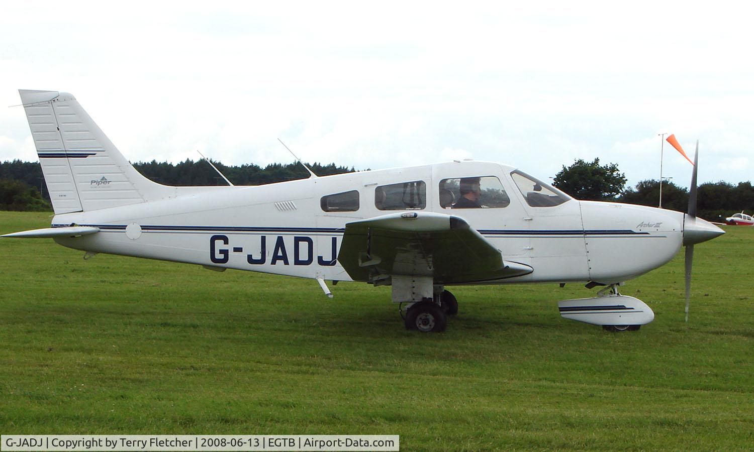 G-JADJ, 1995 Piper PA-28-181 Cherokee Archer III C/N 2843009, Visitor  during  AeroExpo 2008 at Wycombe Air Park , Booker , United Kingdom