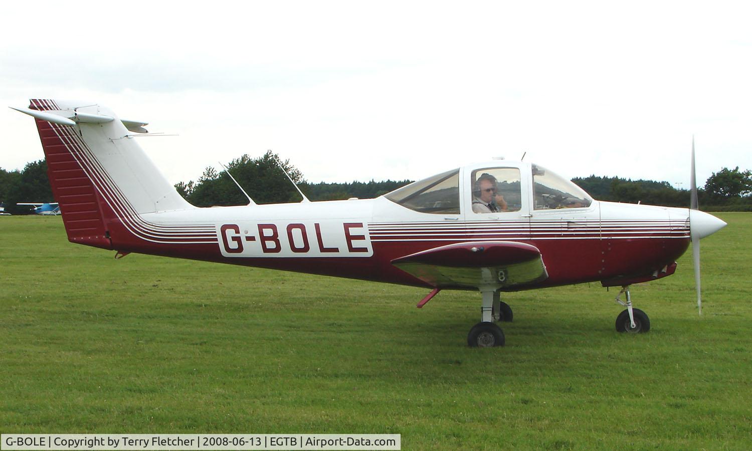 G-BOLE, 1978 Piper PA-38-112 Tomahawk Tomahawk C/N 38-78A0475, Visitor  during  AeroExpo 2008 at Wycombe Air Park , Booker , United Kingdom
