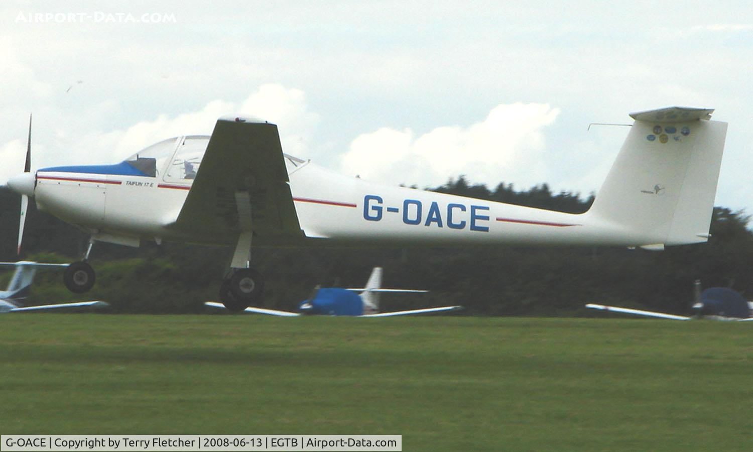 G-OACE, 1984 Valentin Taifun 17E C/N 1017, Visitor  during  AeroExpo 2008 at Wycombe Air Park , Booker , United Kingdom