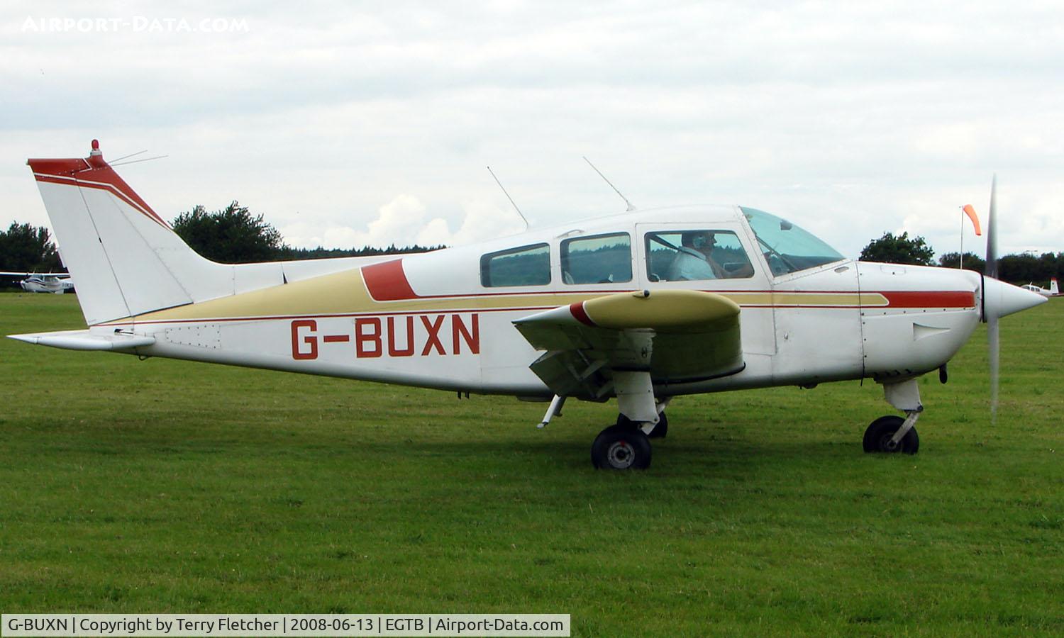 G-BUXN, 1976 Beech C23 Sundowner 180 Sundowner 180 C/N M-1752, Visitor  during  AeroExpo 2008 at Wycombe Air Park , Booker , United Kingdom