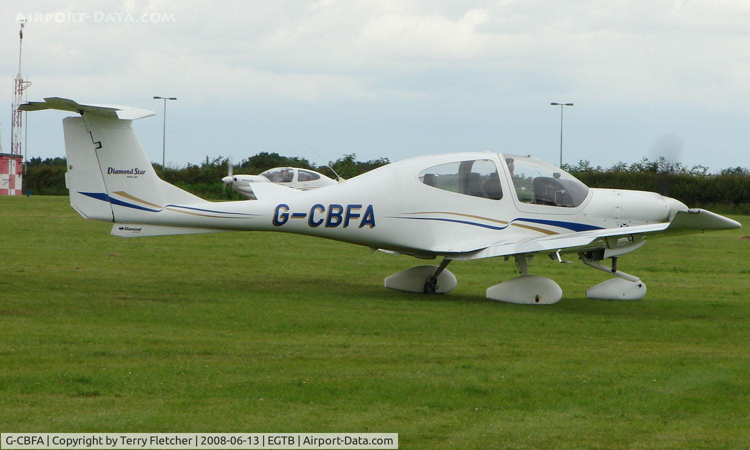 G-CBFA, 2001 Diamond DA-40 Diamond Star C/N 40.063, Visitor  during  AeroExpo 2008 at Wycombe Air Park , Booker , United Kingdom