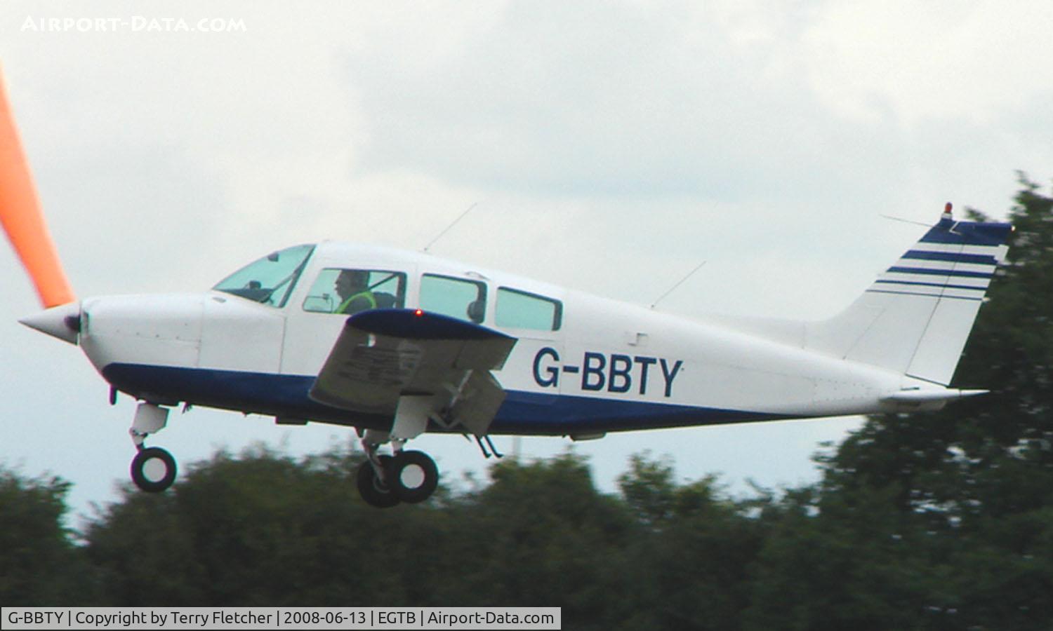 G-BBTY, 1974 Beech C23 Sundowner 180 Sundowner 180 C/N M-1525, Visitor  during  AeroExpo 2008 at Wycombe Air Park , Booker , United Kingdom