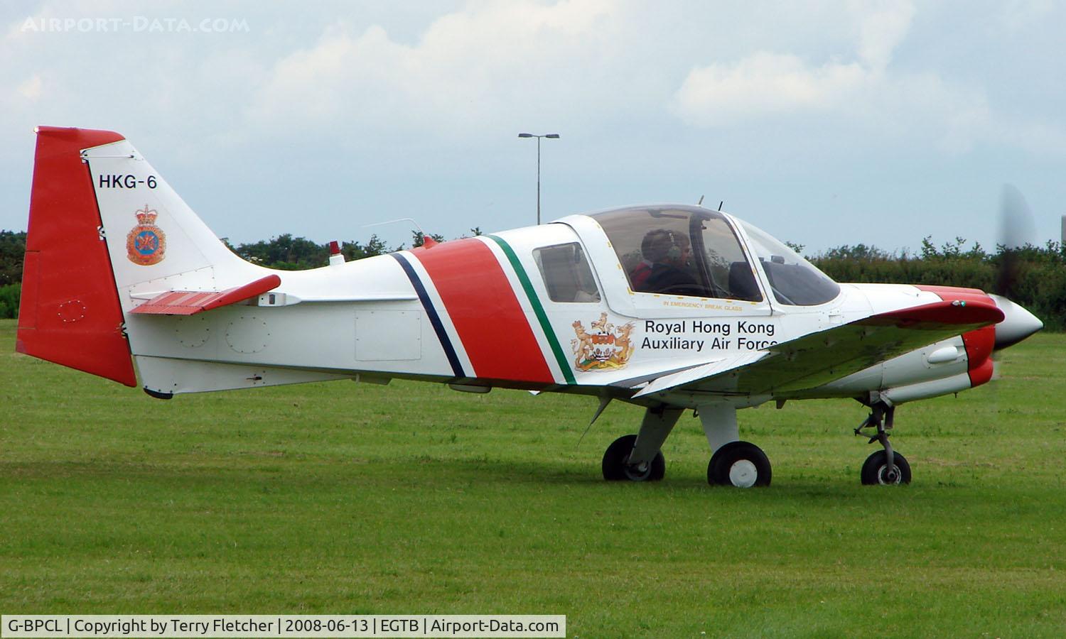 G-BPCL, 1977 Scottish Aviation Bulldog Series 120 Model 128 C/N BH120/393, Visitor  during  AeroExpo 2008 at Wycombe Air Park , Booker , United Kingdom