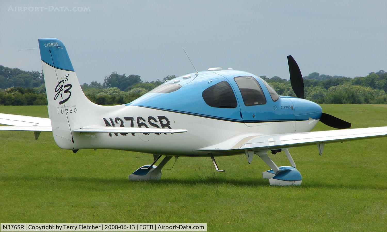N376SR, 2007 Cirrus SR22 C/N 2736, Visitor  during  AeroExpo 2008 at Wycombe Air Park , Booker , United Kingdom