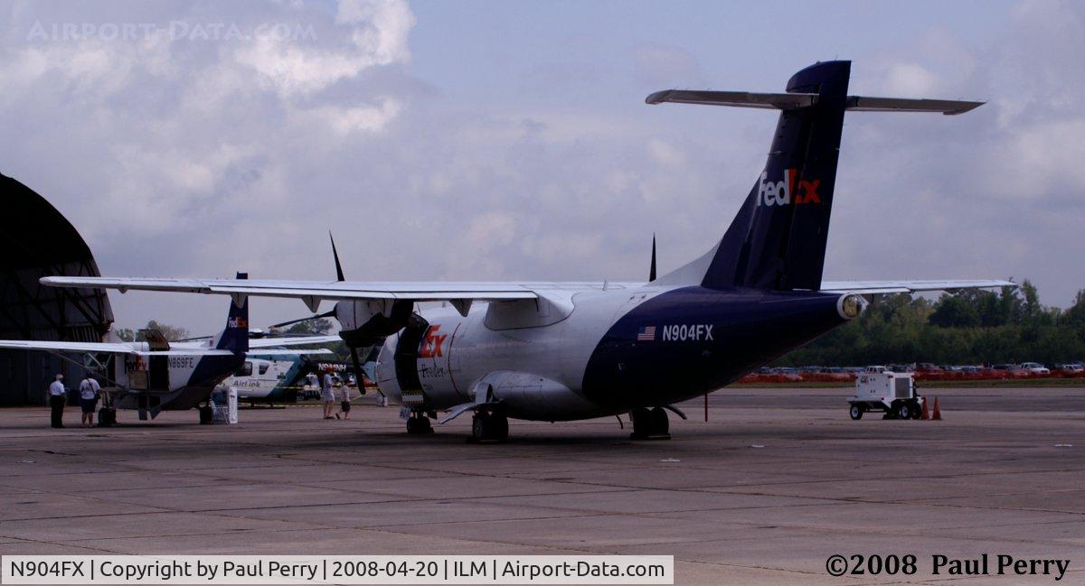 N904FX, 1991 ATR 42-320 C/N 259, One of the FedEx birds on the ramp for display