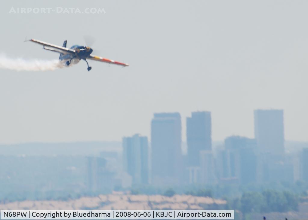 N68PW, Extra EA-300S C/N 030, Patty Wagstaff flying the day before open house.
