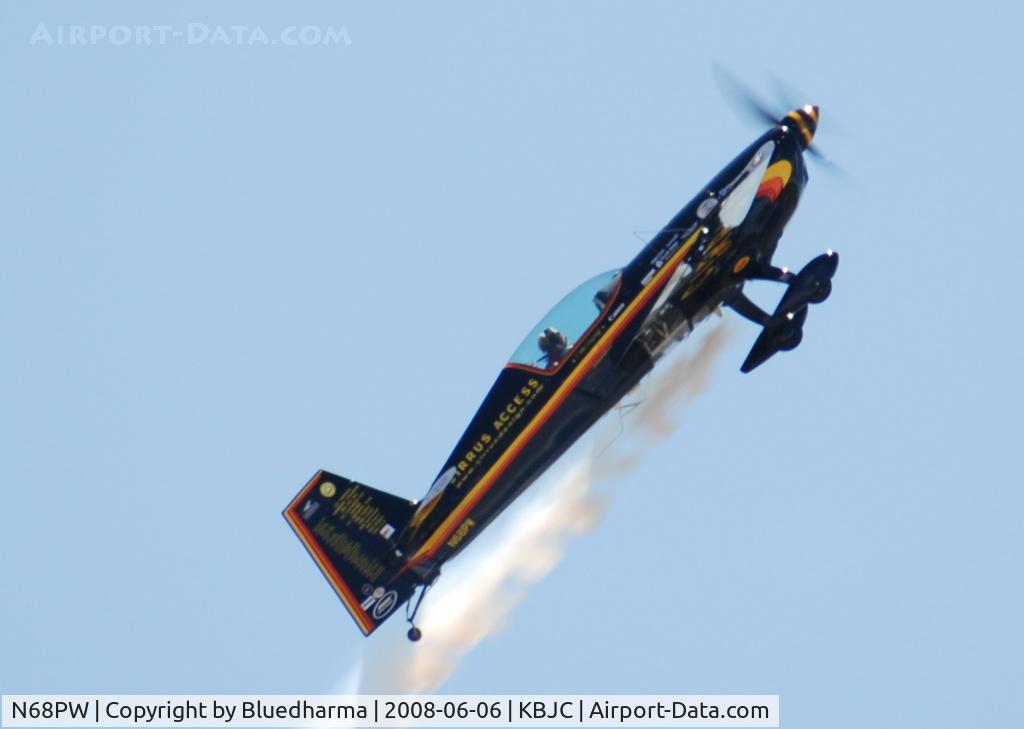 N68PW, Extra EA-300S C/N 030, Patty Wagstaff flying the day before open house.